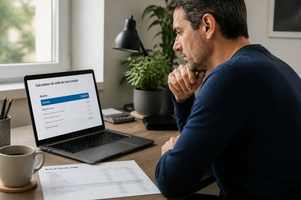 Solde de tout compte CDI : simulateur pour estimer vos droits