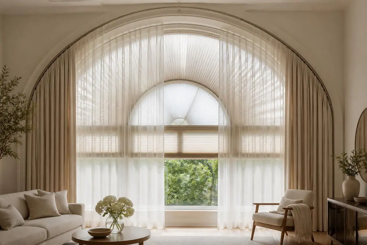 découvrez comment choisir le rideau idéal pour une fenêtre demi-lune, alliant esthétique et fonctionnalité pour sublimer votre intérieur.