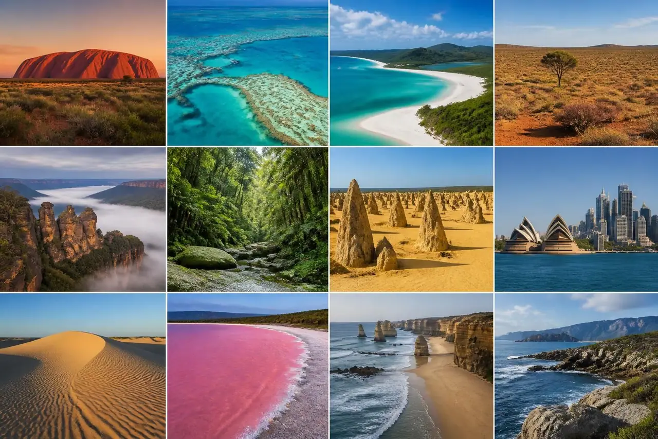découvrez les 12 paysages incontournables d'australie à ne pas manquer, entre nature sauvage, plages paradisiaques et sites uniques à explorer absolument.