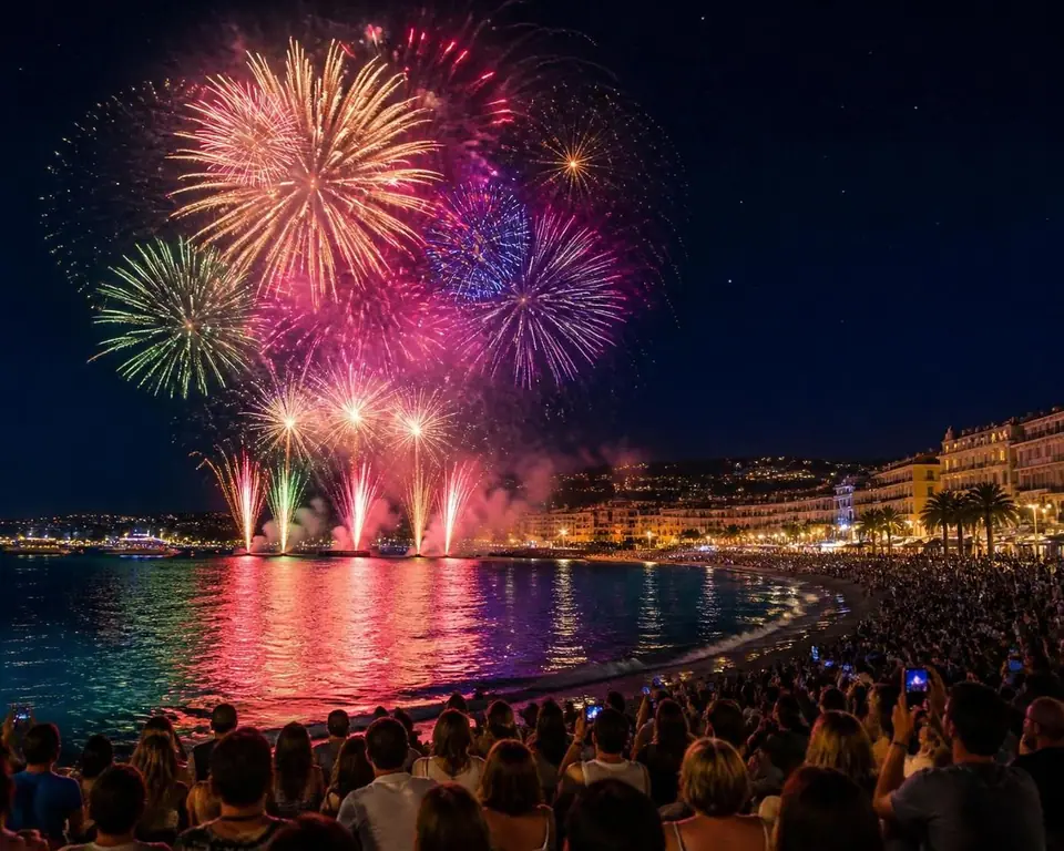 découvrez l'enchantement du festival d'art pyrotechnique de cannes avec ses feux d'artifice spectaculaires, un spectacle lumineux à ne pas manquer.