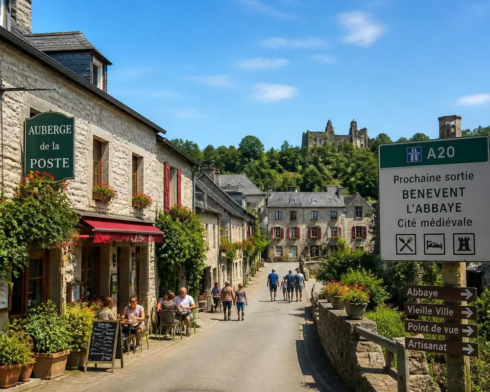 découvrez les étapes incontournables sur l'autoroute a20 avec mes bons plans et villages charmants à visiter pour un voyage mémorable.