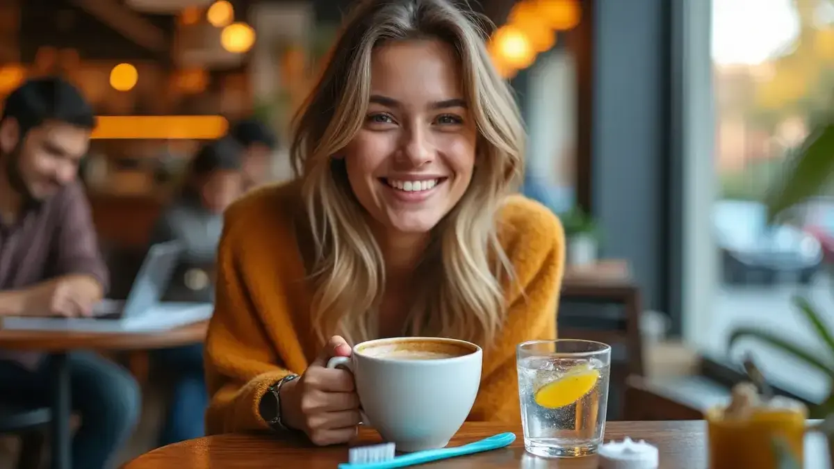 Garder les dents blanches quand on boit beaucoup de café, c’est possible grâce à l’astuce d’un dentiste