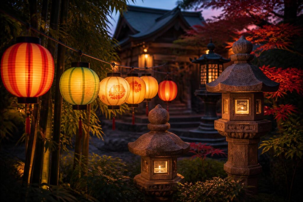 découvrez l'histoire fascinante des lanternes japonaises, explorez leurs différents types et apprenez comment les utiliser pour sublimer votre décoration intérieure et extérieure.