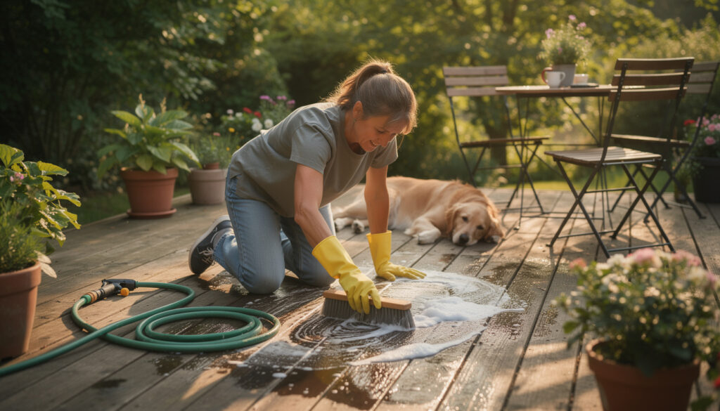 découvrez des méthodes efficaces et des conseils pratiques pour nettoyer votre terrasse en bois et la préserver longtemps.