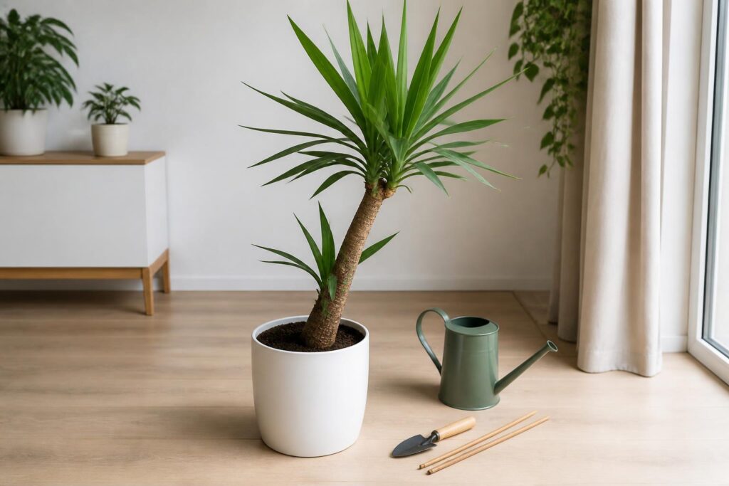 découvrez pourquoi votre yucca penche et les solutions simples pour redresser et garder votre plante en bonne santé.