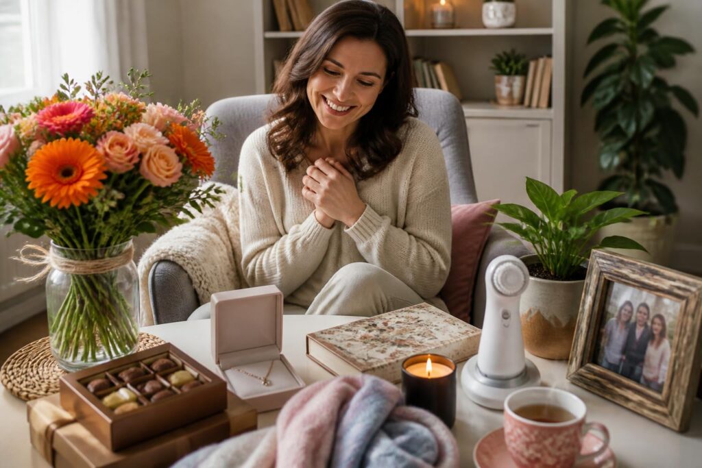 découvrez notre sélection des 10 meilleurs cadeaux pour faire sourire votre maman à coup sûr et lui montrer tout votre amour.