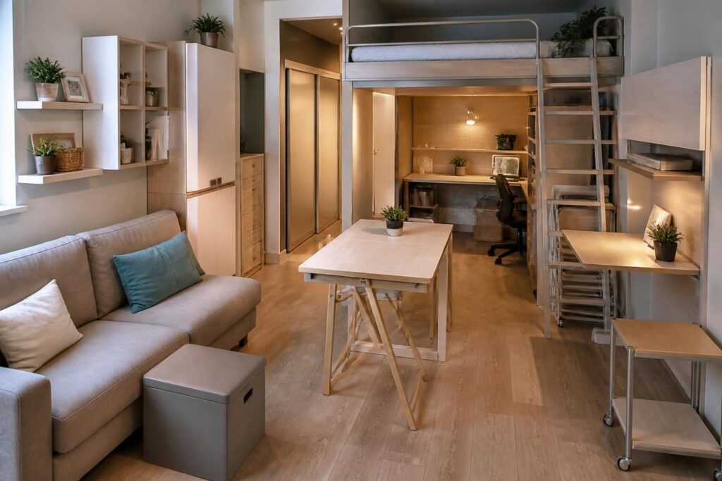 découvrez 10 meubles gain de place essentiels pour aménager un petit studio de manière fonctionnelle et esthétique, optimisant chaque centimètre disponible.