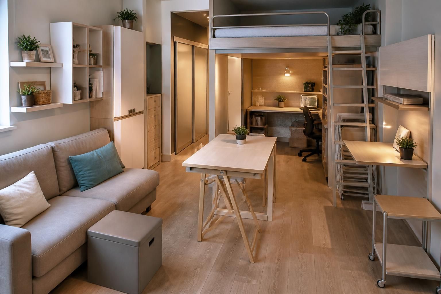 découvrez 10 meubles gain de place essentiels pour aménager un petit studio de manière fonctionnelle et esthétique, optimisant chaque centimètre disponible.