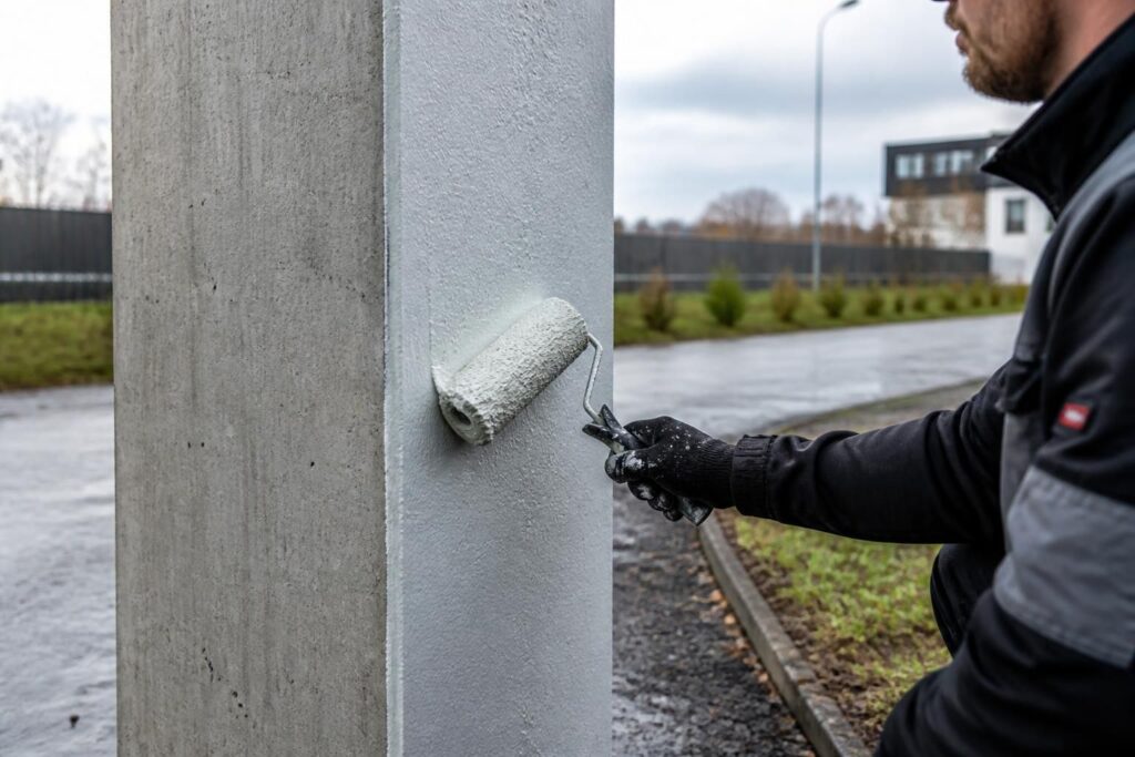 découvrez comment appliquer une peinture durable sur un poteau en béton exposé aux intempéries, avec des conseils pratiques pour éviter les erreurs courantes et assurer une finition résistante et esthétique.