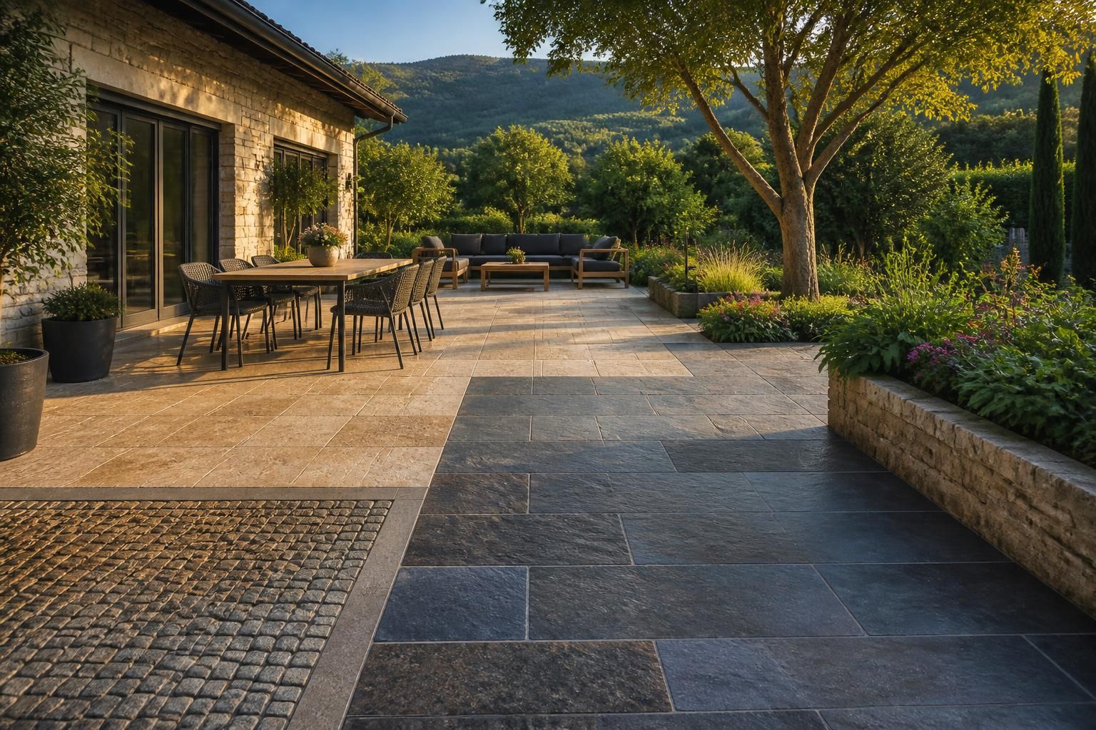 découvrez nos conseils pour choisir une terrasse en pierre naturelle adaptée à votre espace extérieur et créer un environnement élégant, durable et chaleureux.