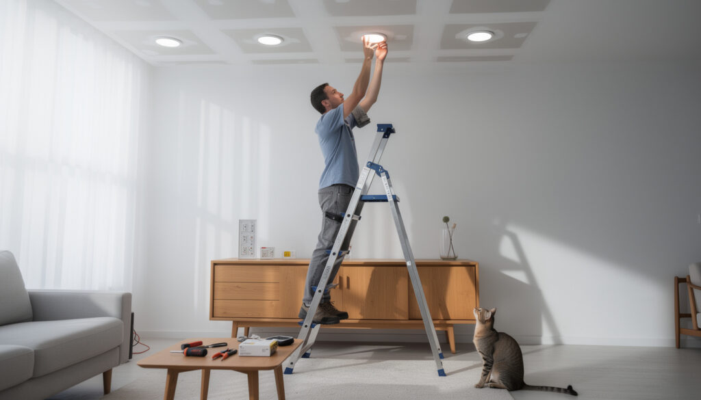 découvrez comment installer facilement des spots led au plafond pour un éclairage optimal et moderne, avec des conseils pratiques et des étapes simples à suivre.