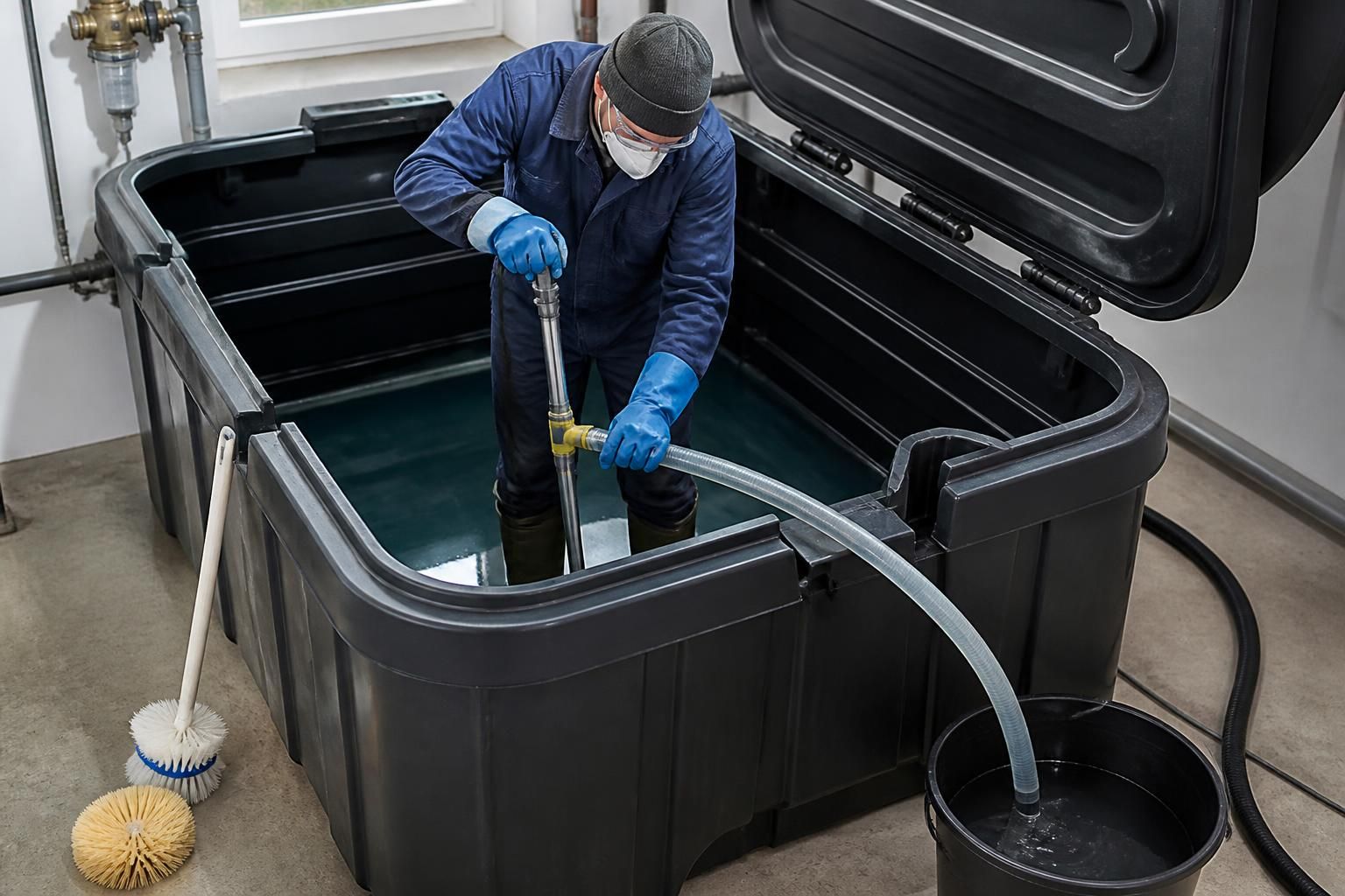 découvrez comment nettoyer efficacement une cuve à fioul en plastique pour récupérer l'eau et assurer un entretien optimal de votre équipement.
