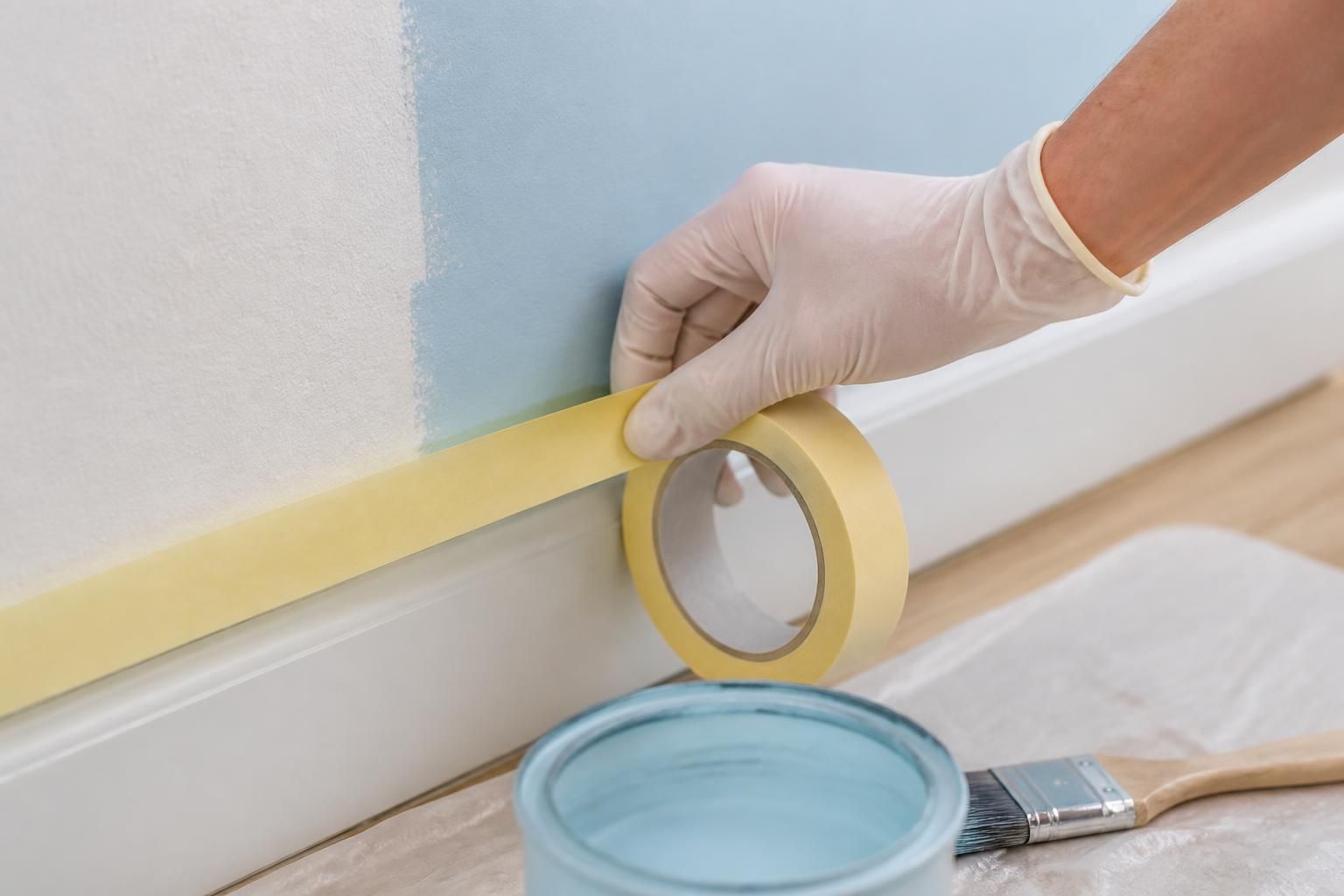 apprenez à utiliser du ruban de masquage efficacement pour peindre sans bavures et obtenir des lignes nettes et précises à chaque projet de peinture.