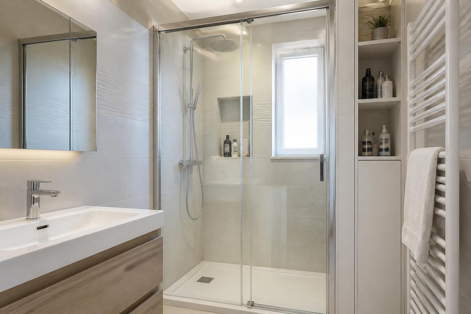 découvrez des idées pratiques pour aménager une petite salle de bain avec une douche compacte, alliant gain de place et design moderne.