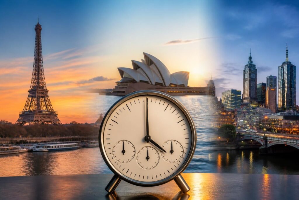 découvrez l'heure en australie et comprenez le décalage horaire entre la france, sydney et melbourne pour mieux planifier vos communications et voyages.