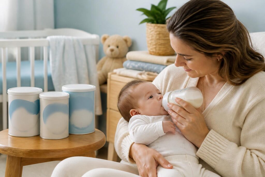 découvrez comment choisir le meilleur lait pour votre bébé de 0 à 6 mois, avec nos conseils pour garantir une alimentation saine et adaptée à votre nourrisson.