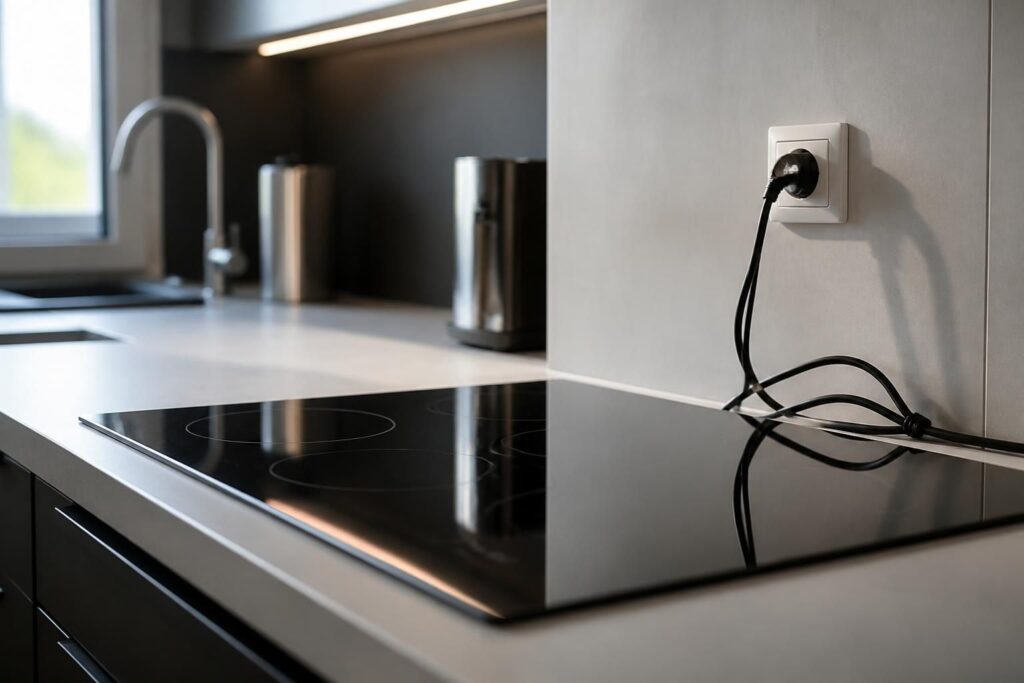 découvrez si vous pouvez brancher une plaque à induction sur une prise normale en toute sécurité et les précautions à prendre pour éviter les risques électriques.