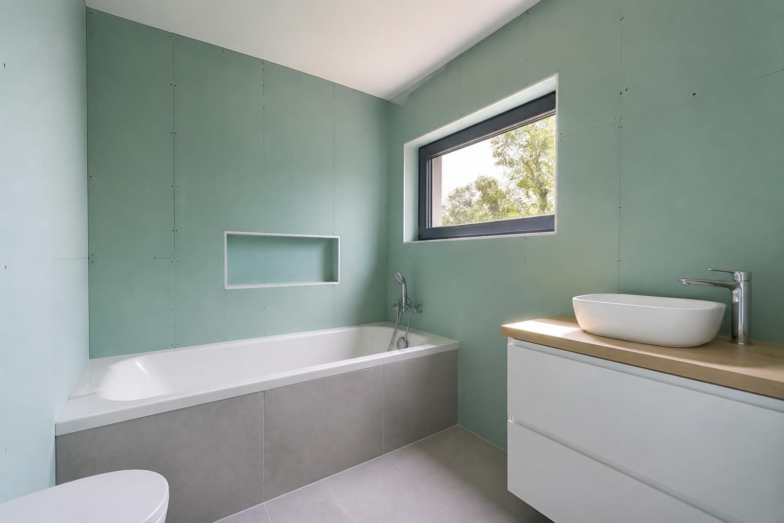 découvrez comment choisir la plaque de plâtre idéale pour une salle de bain humide afin d'assurer résistance à l'humidité et durabilité de vos murs.