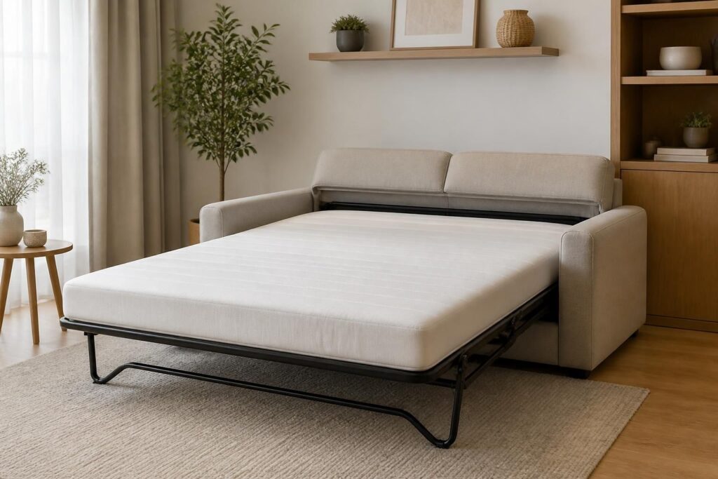 découvrez les avantages d’un canapé convertible en 140 cm de large à ouverture instantanée : un meuble pratique, confortable et gain de place, idéal pour accueillir vos invités en toute simplicité.