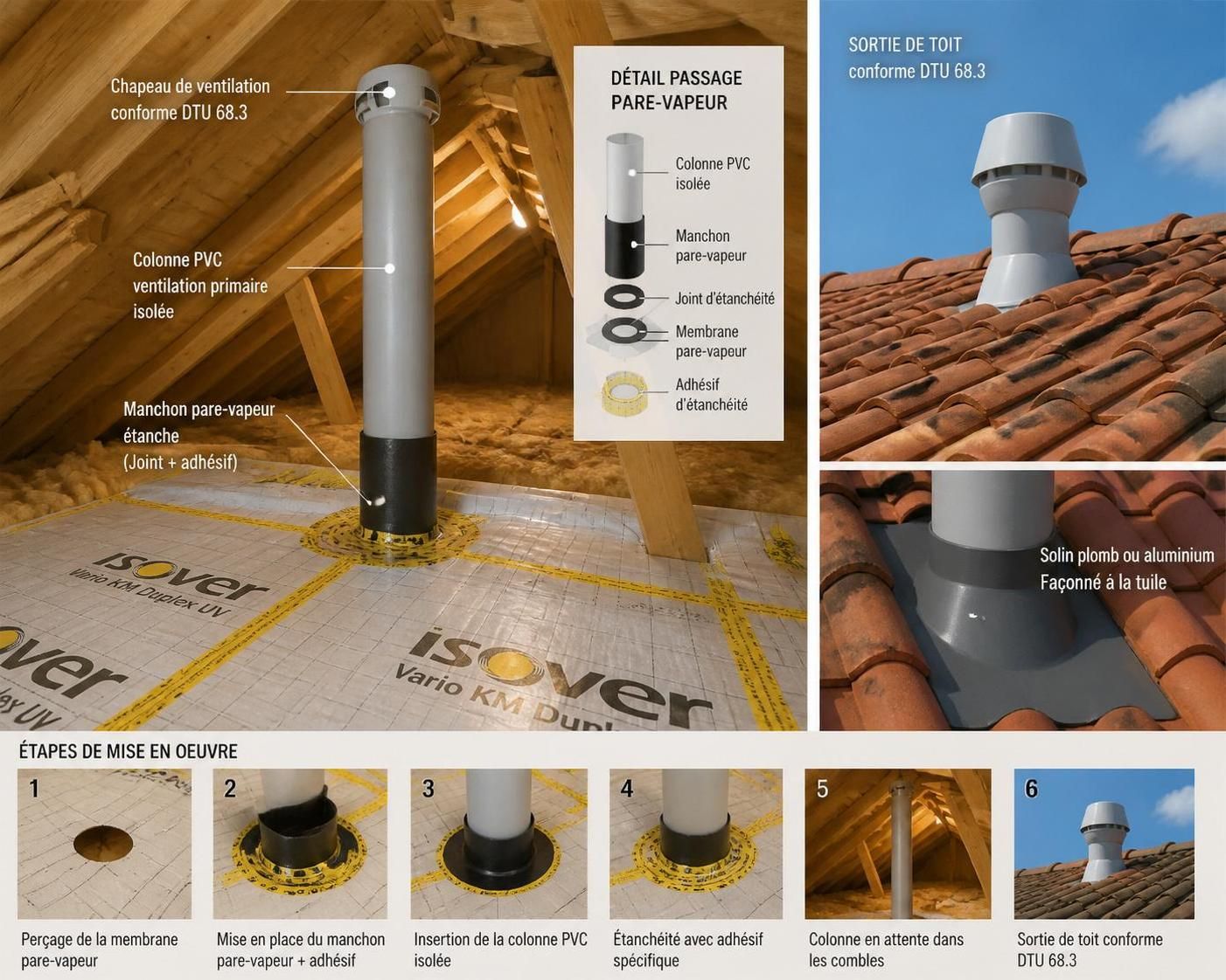 découvrez l'importance de la ventilation primaire dans les combles et apprenez comment l’installer correctement pour assurer un habitat sain et éviter l'humidité.