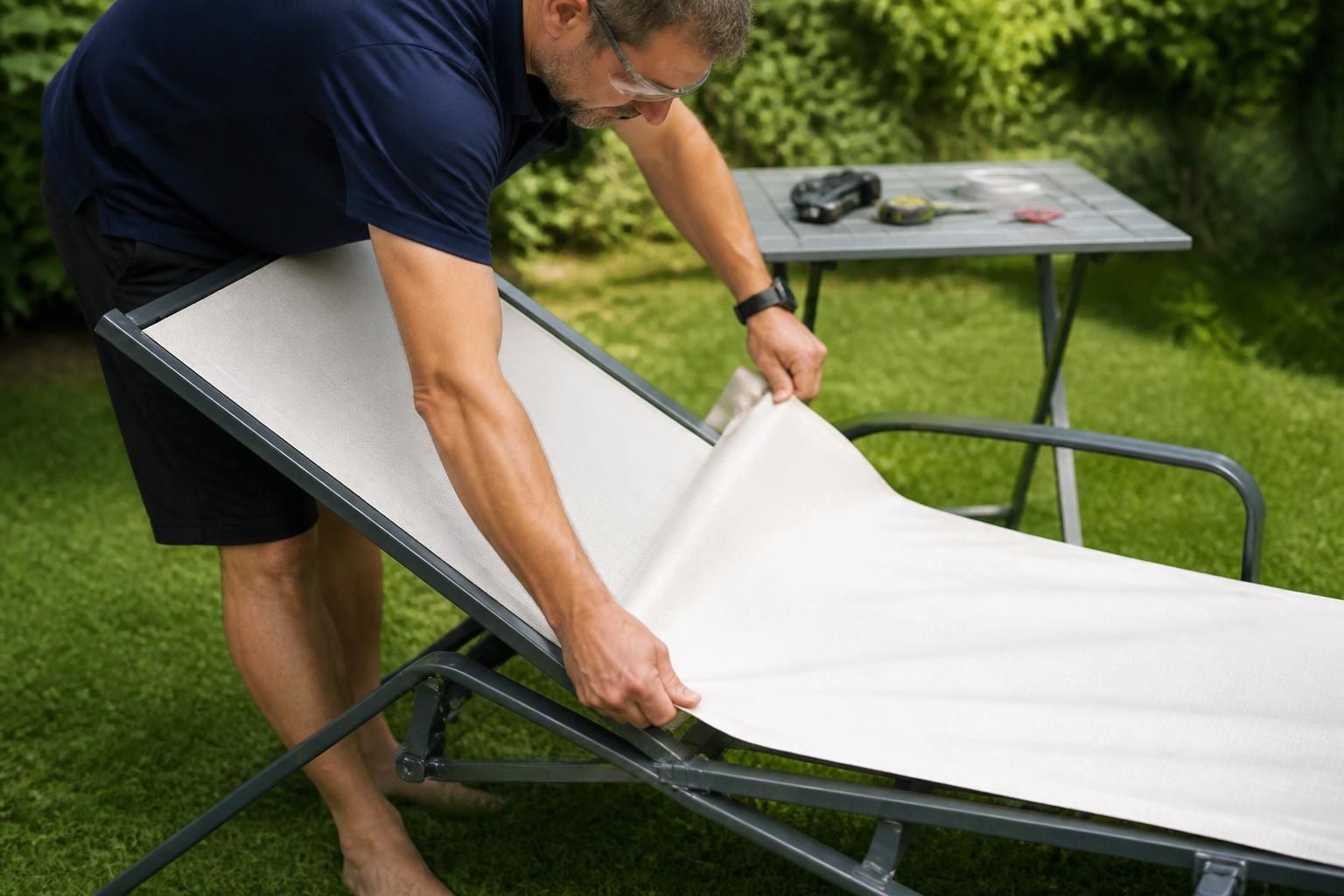 découvrez comment changer facilement une toile en textilène pour votre bain de soleil grâce à notre guide simple et pratique.