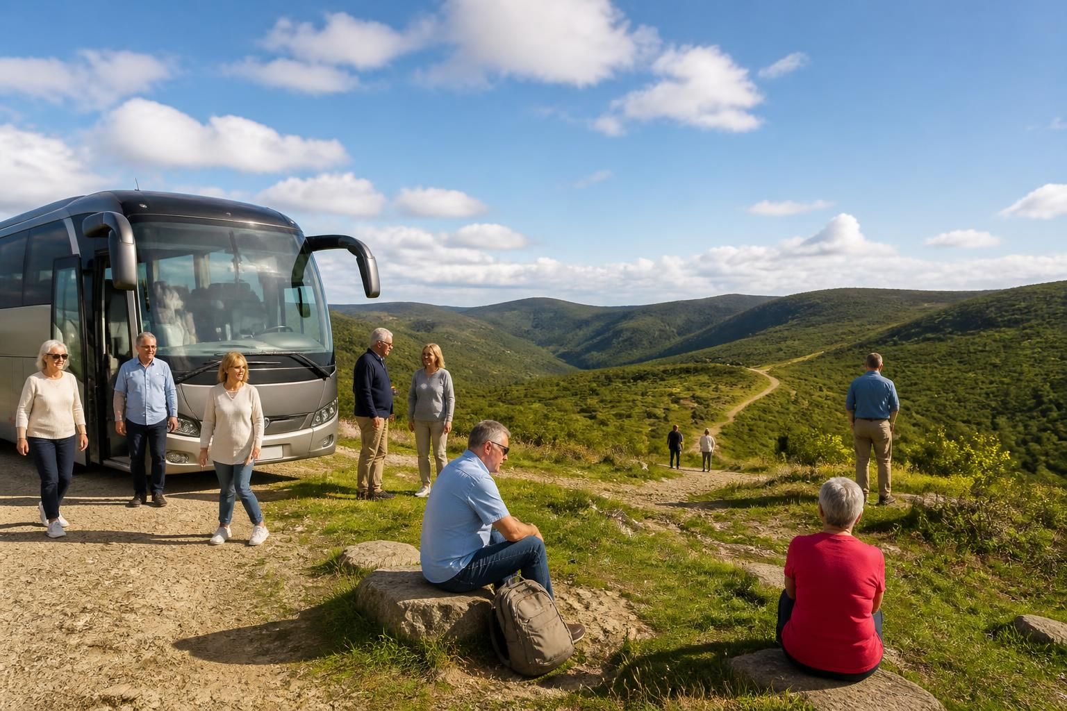 partez pour une excursion d'une journée en autocar et profitez d'une expérience alliant détente et découverte de paysages magnifiques. idéal pour une escapade relaxante en groupe.