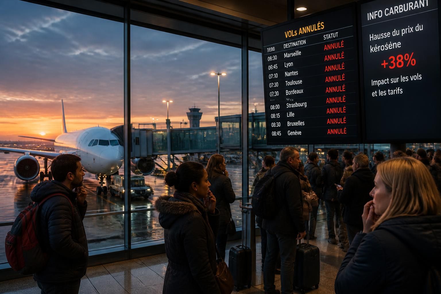 découvrez comment la hausse spectaculaire du prix du kérosène impacte le transport aérien, avec des milliers de vols annulés et des perturbations majeures des vacances cet été.