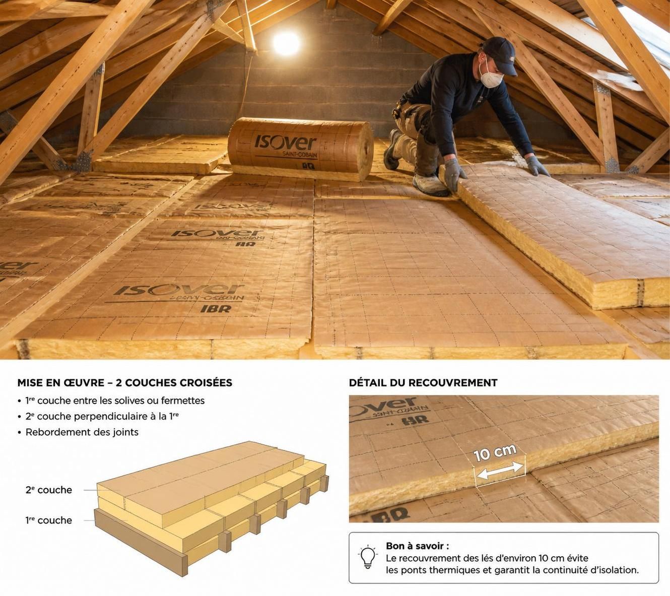 découvrez si poser une double couche de laine de verre kraft présente des risques d'humidité et comment assurer une isolation efficace et sans danger pour votre habitat.