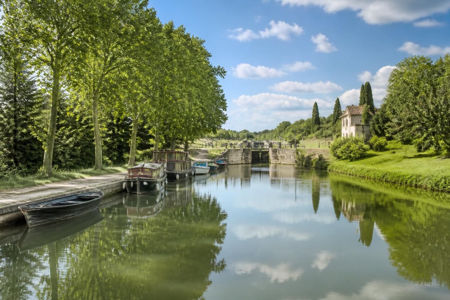 découvrez le canal des deux mers, un itinéraire unique reliant l'atlantique à la méditerranée, offrant des paysages magnifiques et une expérience inoubliable.